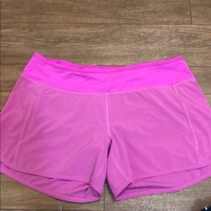 Size 8 lulu speed shorts 4”